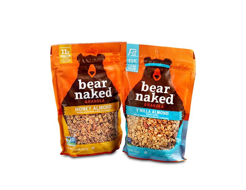 28 Bear Naked Granola Entour Shield Front of Store Recycle Ready Package